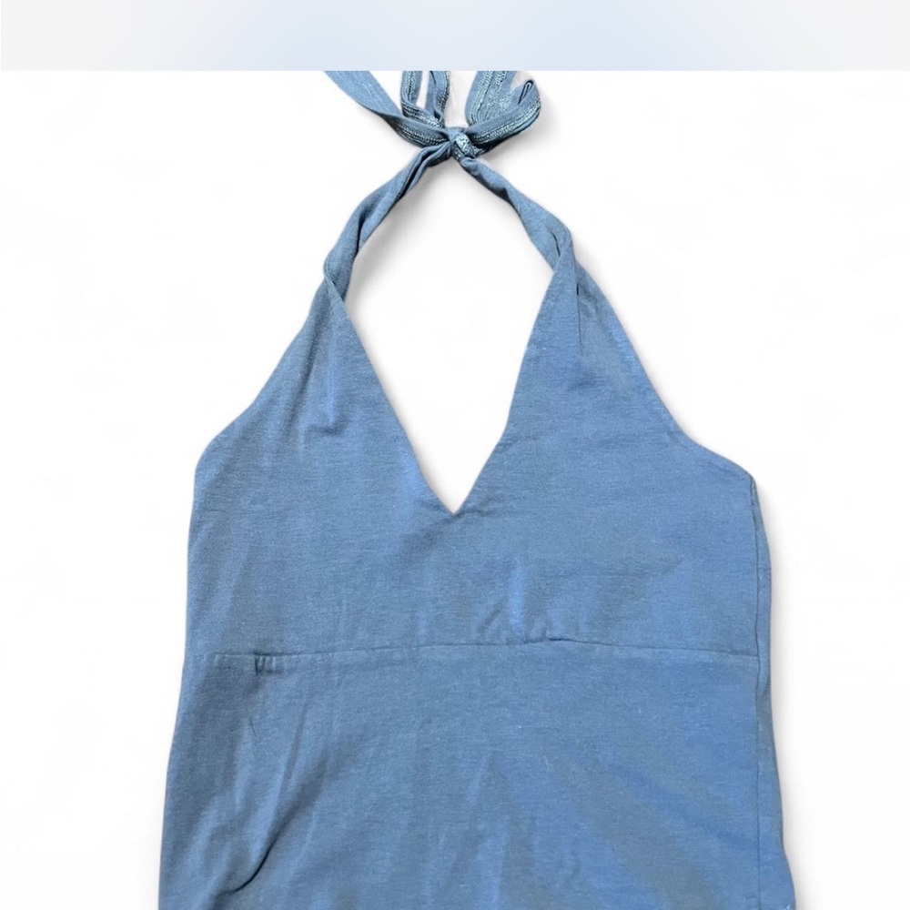 Hollister blue halter top tank XS